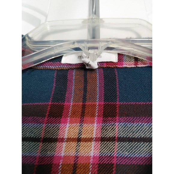 Maurice's Plaid Lot Of 2 Button Up Long Sleeve Shirts Women's XL Western Cowgirl - Picture 8 of 10